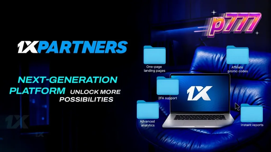 Tampilan antarmuka dasbor 1xPartners yang diperbarui dengan navigasi yang lebih efisien