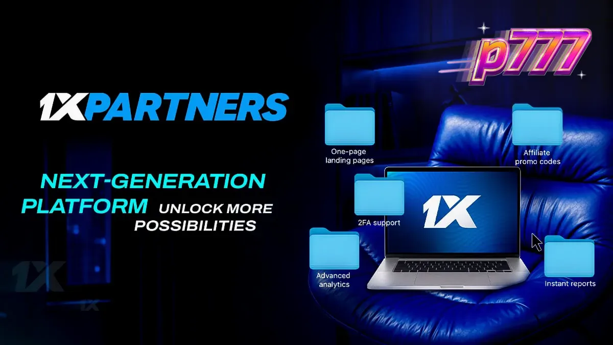 Tampilan antarmuka dasbor 1xPartners yang diperbarui dengan navigasi yang lebih efisien